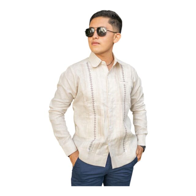 Guayabera Yucateca Xcaret 100% lino ML