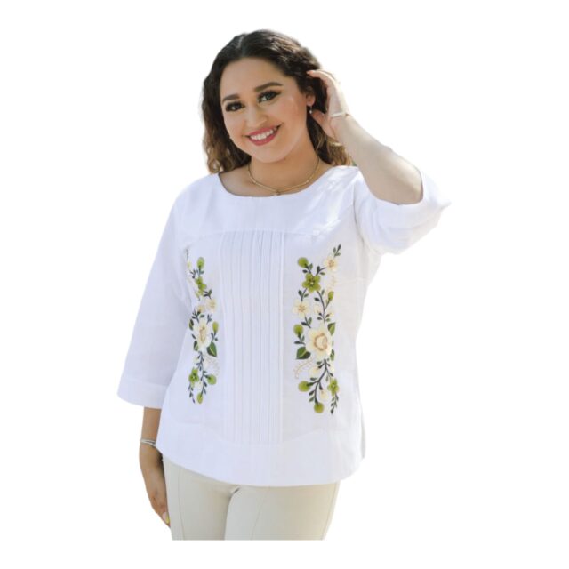 Blusa Yucateca Bordada Eva