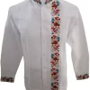 Guayabera Yucateca con bordado palomita. Algodón Oxford ML - Image 3