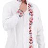 Guayabera Yucateca con bordado palomita. Algodón Oxford ML - Image 4