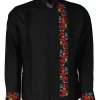 Guayabera Yucateca con bordado palomita. Algodón Oxford ML - Image 5